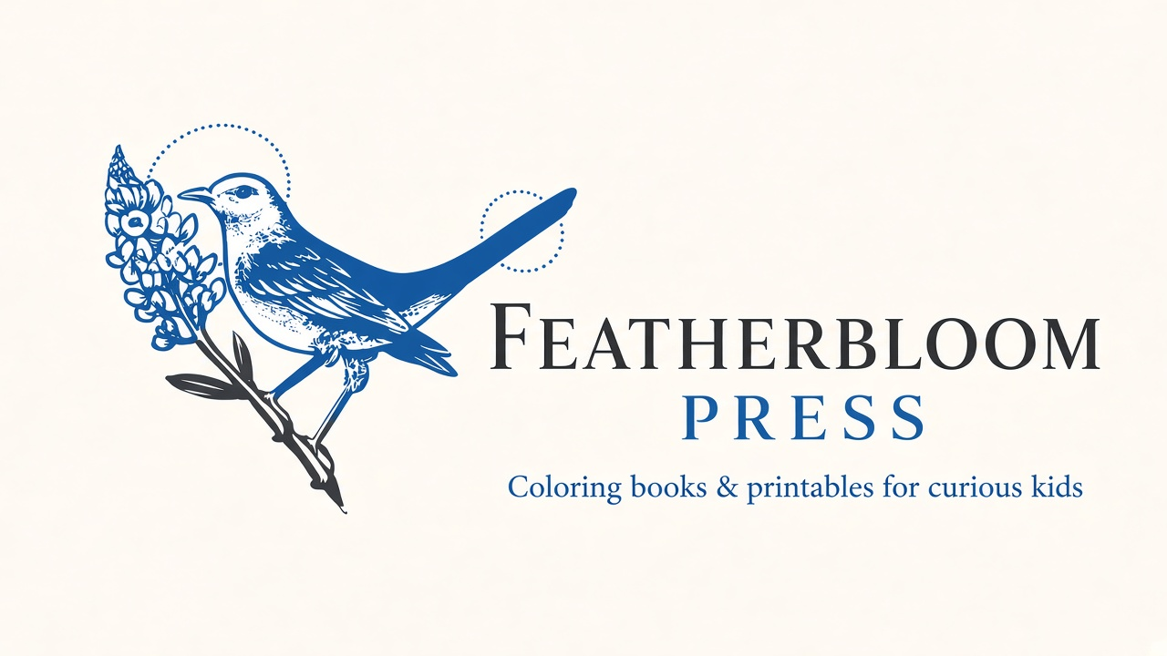 Featherbloom Press — Coloring books and printables for curious kids